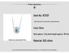 S925 Sterling Silver Turquoise Necklace & Earring Set in Designer Stackable Style