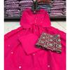 Premium Cotton Aline Kurti Pant Dupatta Set Women Party Wear Salwar Kameez Kurta
