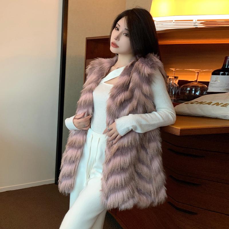 Autumn and Winter New Fox Fur Vest Women's Light Fashion Outer Fur Vest Vest Jacket