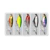 Bait Tail Spinner Fishing Lures Kit Artificial Metal Spoon Lures Compact Fishing Jig Bait For Freshwater Saltwater Bass Walleye