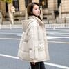 Casual and Warm Women's Down Cotton Jacket Winter Bread Coat for Korean Students