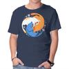 Unisex Crew Neck T-Shirt Purrfect Circle Graphic Short Sleeve Casual Tee
