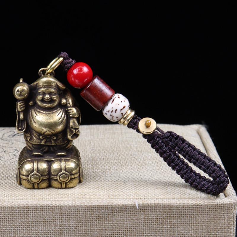Copper Japan'S Black Sky God Of Wealth Desk Decorations Vintage Brass Home Decor Ornaments Crafts Vintage Handmade Figurines