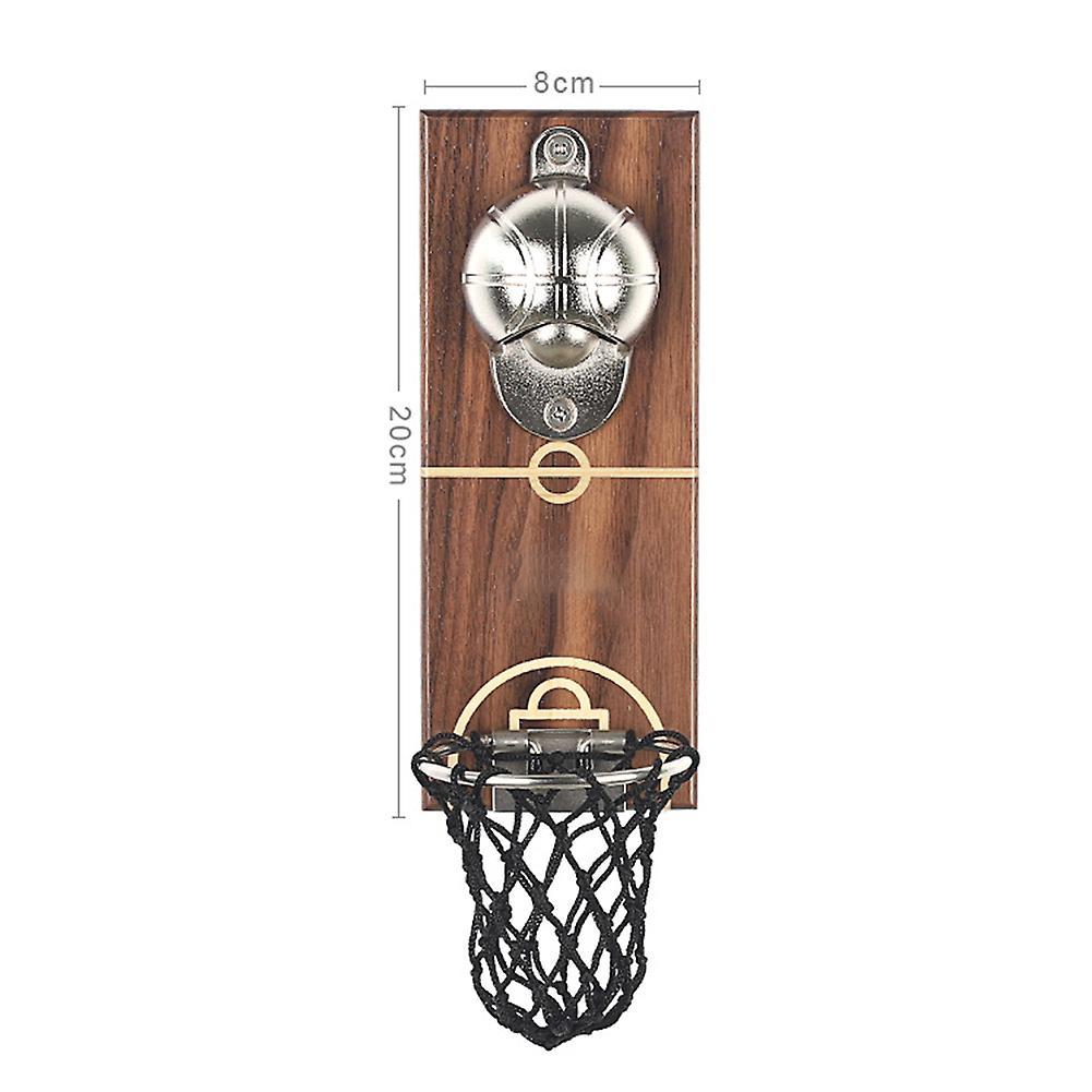Wall Hanging Basketball Frame Beer Opener Personalized Magnetic Fridges Stickers for Home/Bar