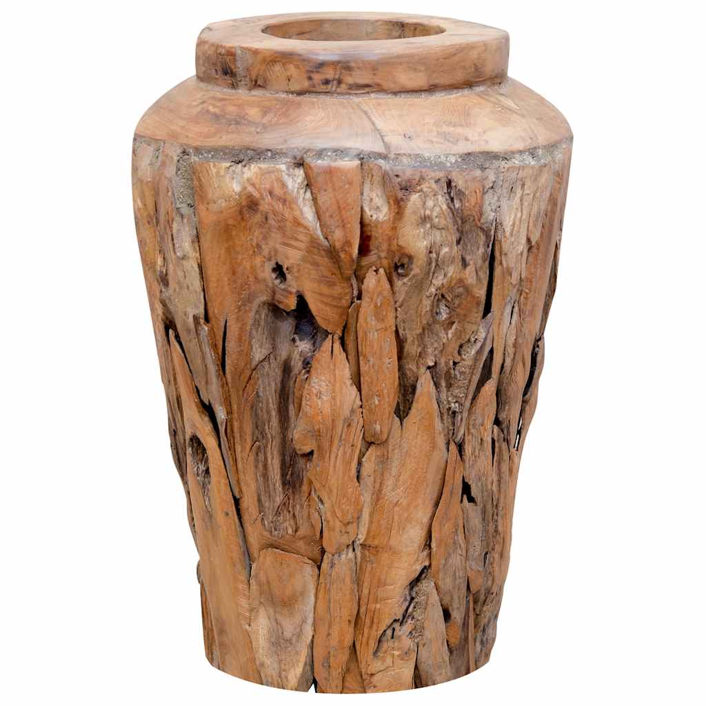 vidaXL Deko-Vase 40 X 60 Cm Massivholz Teak