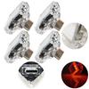 Atmosphere Light, Type-C-rhombus (Touch) Red (4 Pcs) 5V/1A Small Emergency Light, Suitable for