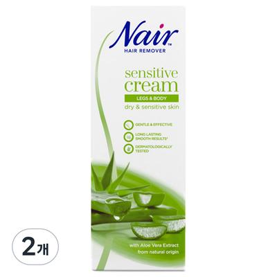 Nair Sensitive Hair Removal Cream for Body, 200ml, 2 Units