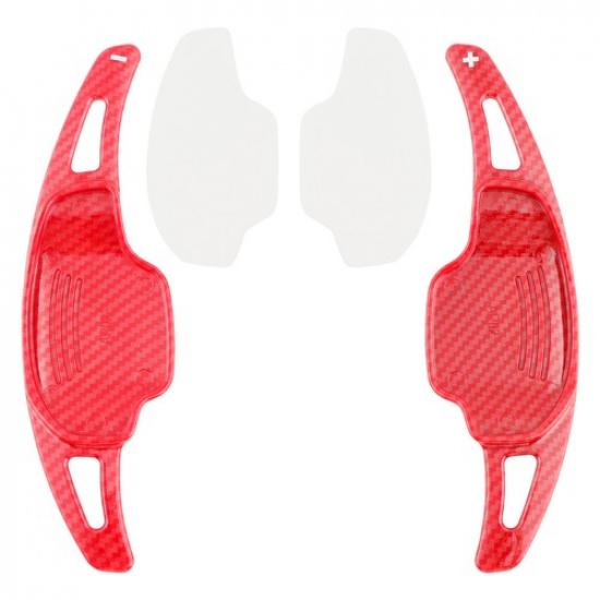 Carbon Look Steering Wheel Paddle Shifter Extensions For Cadillac XT5 16-18