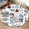 Re Zero Round Area Rug Carpet Rug For Living Room Bedroom Sofa Playroom Decor Nonslip Floor Mat