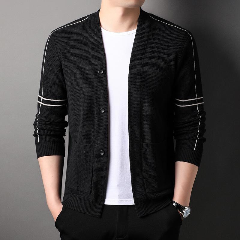 

Свитер Кардиган Мужской Осенний Молодой Мужской Свободный Повседневный Кондиционер Свитер Пальто Мужской 3XL/185 recommended 175-97.5 kg