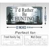 Customizable Metal Tin Sign Hunter Deer Hunting Car License Plate Auto Tag Outdoor Decor For Car