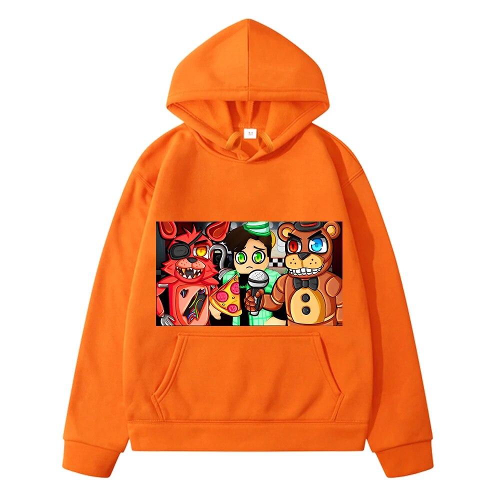 FNAF Hoodies Fleece Sweatshirt Jungen y2k Sudadera Pullover Herbst Anime Hoodie Bär Kaninchen Spiel Kawaii Jacke Kinder Kleidung Mädchen