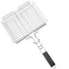 BBQ Tools Folding Fish Grill Basket Extra Large Detachable BBQ Rack Non-stick Thicken Barbecue Mesh Mat Fish Steak Vegetable