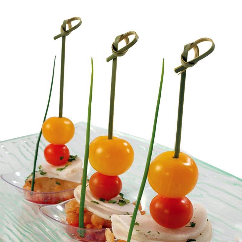ZISIZ Disposable Bamboo Food Skewers