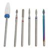 6pcs Nail Cuticle Cleaner Bit Professional Rotary Polishing Nail Drill Cone Bit for Manicure Salon