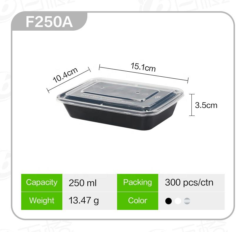 Best Selling Storage Box Plastic  Disposable PP Plastic Packaging Restaurant Food Container Rectangular