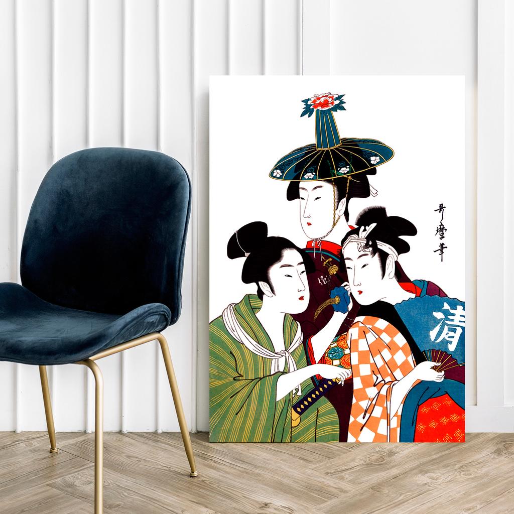 Poster Trio Japanese Paintings