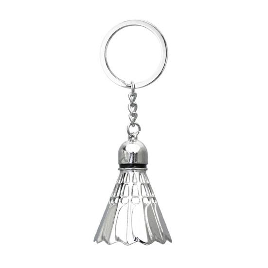Keychain Pendant Lightweight Metal Sports Keychain Badminton Table Tennis Squash Racket Charm Key Holder