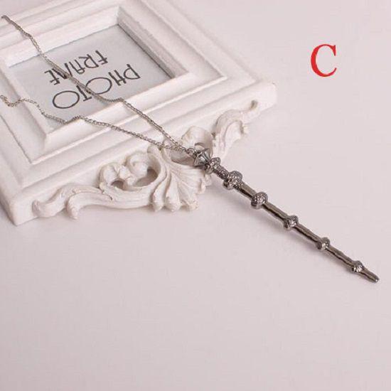Magic Wand Pendant Necklace For Men And Women Stunning Alloy Fashion Jewelry
