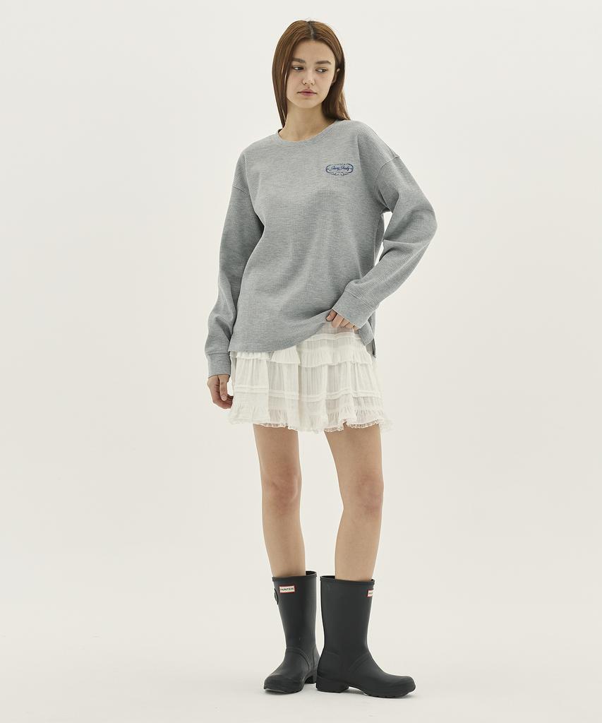 JUCYJUDY Semi-Oversized Waffle T-Shirt J1Ts020J