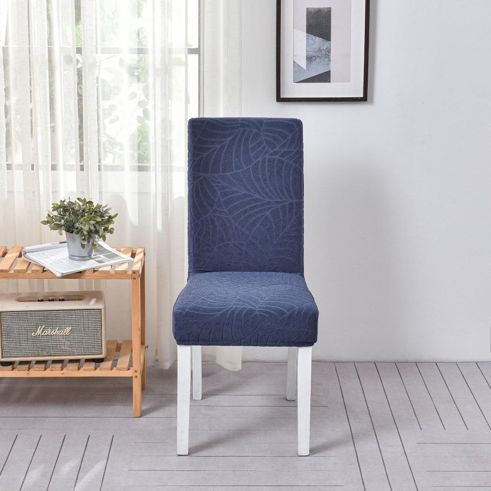 Knitted Waterproof Jacquard Chair Covers Stretch Elastic Sofa Slipcovers for Hotel Home Thickened Pure Color