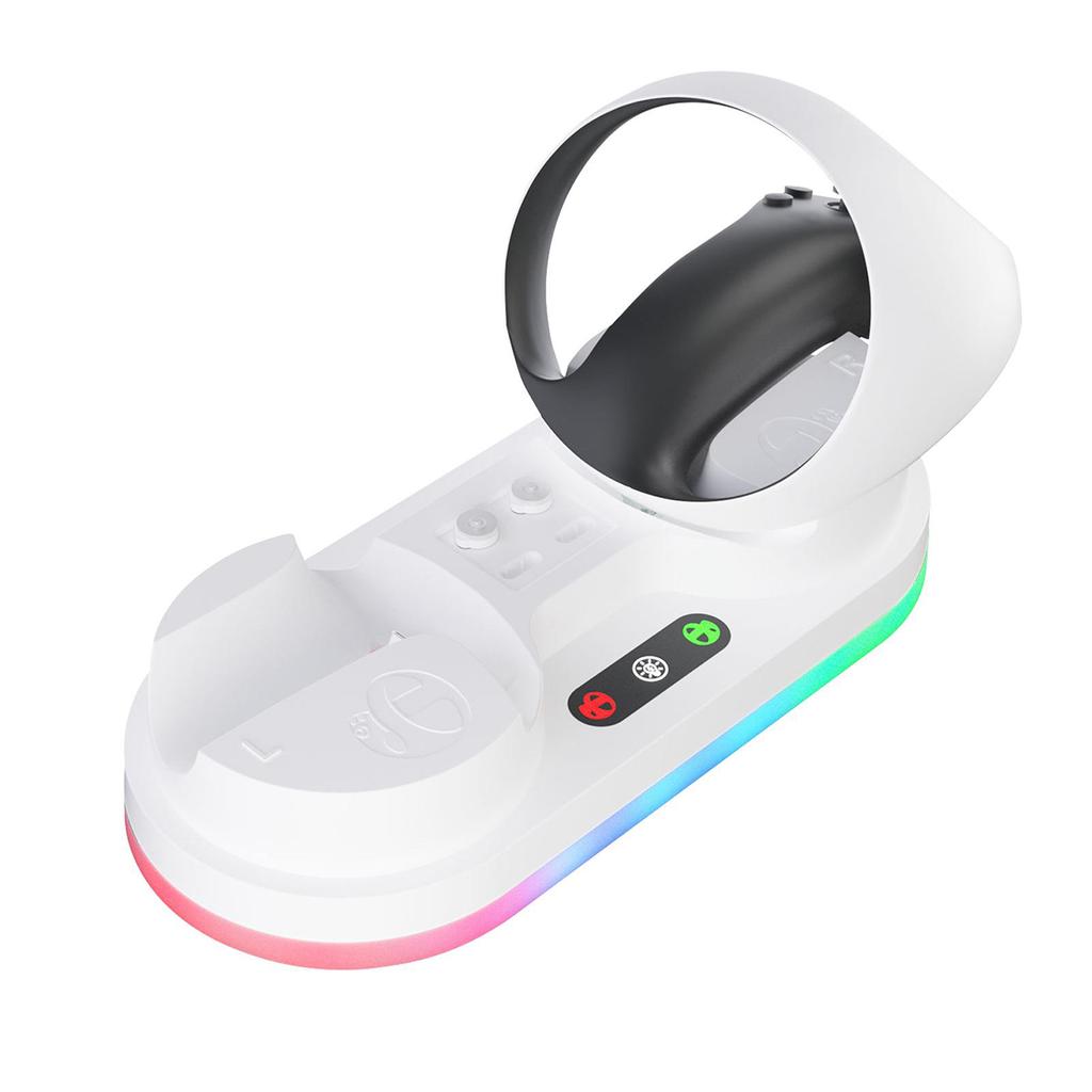 Controller Charger Charging Dock Compatible For Ps Vr2 Handle Charging Stand With Indication Light RGB Lamp