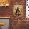 Vintage Cowboy Metal Wall Art Poster for Living Room Decor