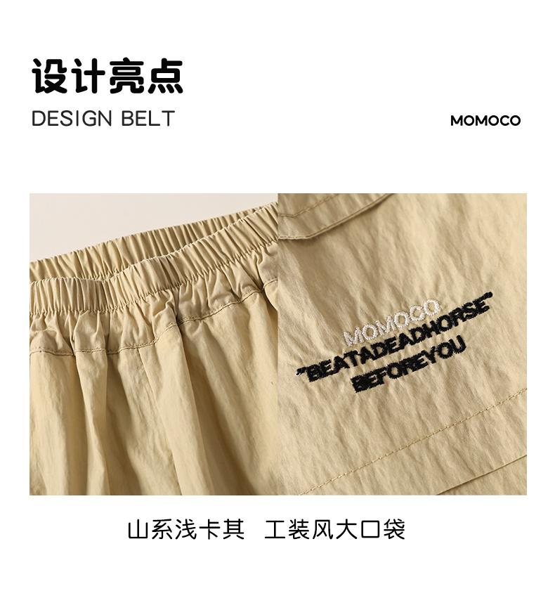 Boys' Trendy Casual Workwear Style Loose Lightweight Five Quarter Pants