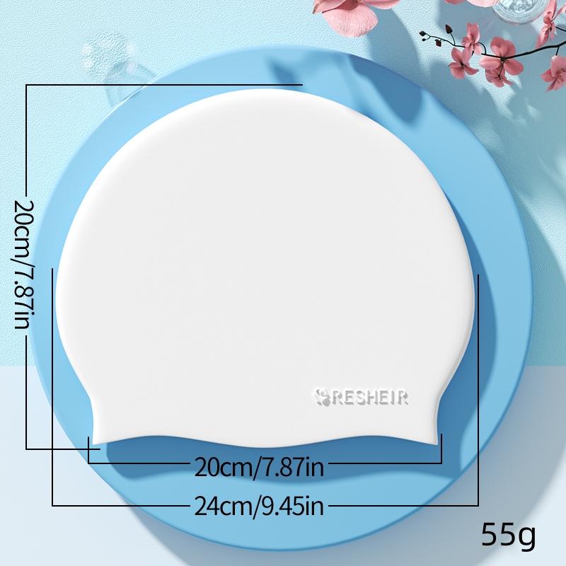 Silicone Waterproof Swimming Cap High Elastic Swim Cap for Women and Men