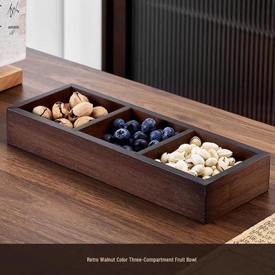 RuHan Nine-Compartment Wooden Snack Box