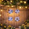 Colorful Butterfly Solar Globe Light Hanging Outdoor Lantern Vibrant Butterfly Floral Design Solar Powered Garden Patio Decor
