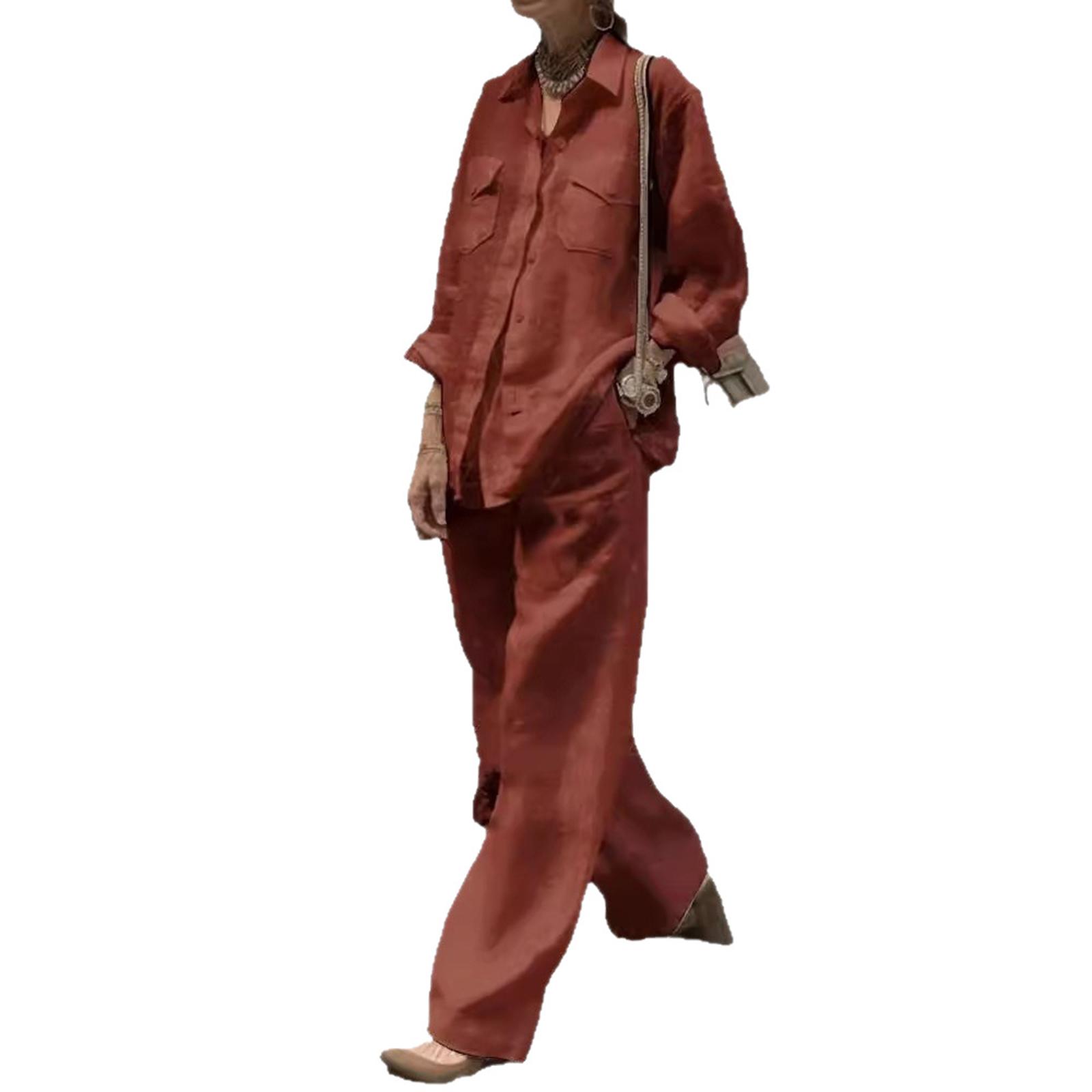 

Модный женский костюм из двух частей на молнии, толстовка и широкие спортивные штаны, повседневный костюм L