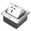 Floor Socket Pop Up Electrical Outlet Box Assembly Waterproof 250V 13A for Kitchen Office