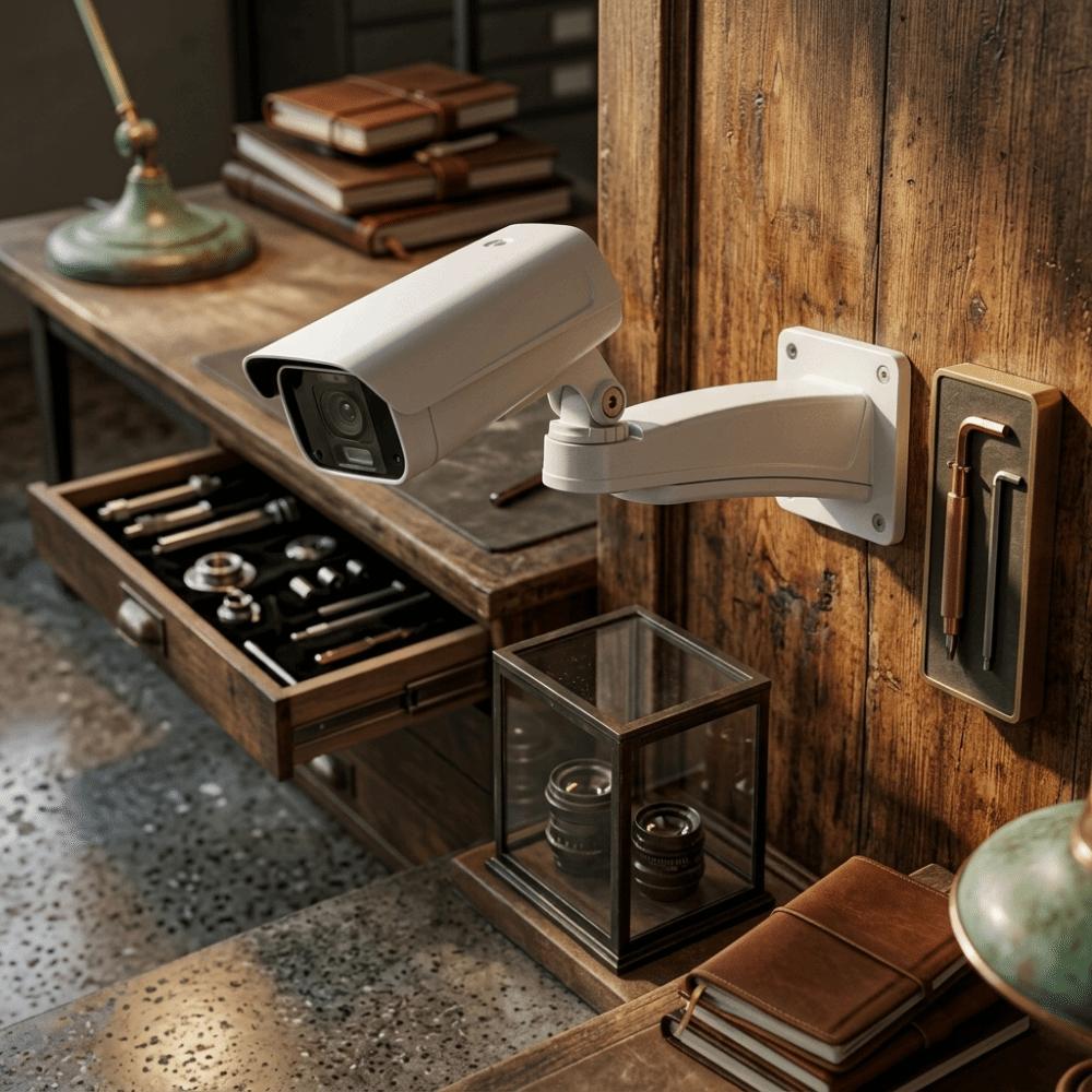 Rust Resistant Surveillance Camera Holder Sturdy Wall Mount Camera Bracket Indoor Installation
