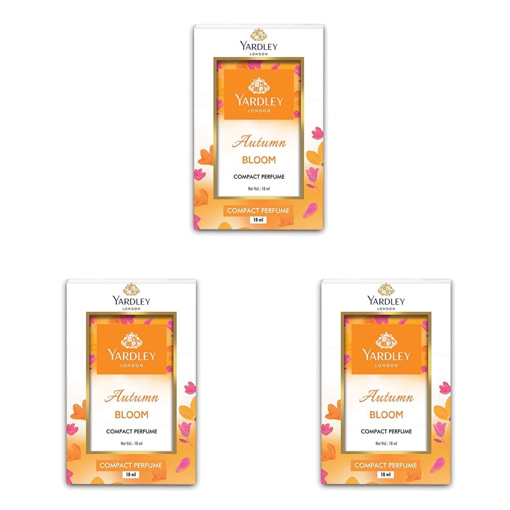 

Yardley London Autumn Bloom Compact Perfume For Women 18Ml Pack Of 3 Floral Fragrance Oriental Scent Daily Use