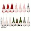 3Pcs Set Christmas Tree Hanging Gnomes Ornaments Swedish Handmade Plush Gnomes Santa Elf Hanging Home Decorations Holiday Deco