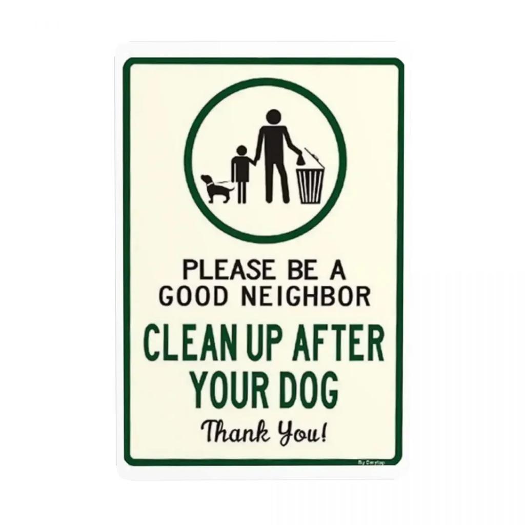 NO Dogs Allowed Metal Tin Sign Retro No Dog Poop Sign Tin Decorative Signs Plaques Club Cafe Restaurant Man Cave Bar Metal Plate