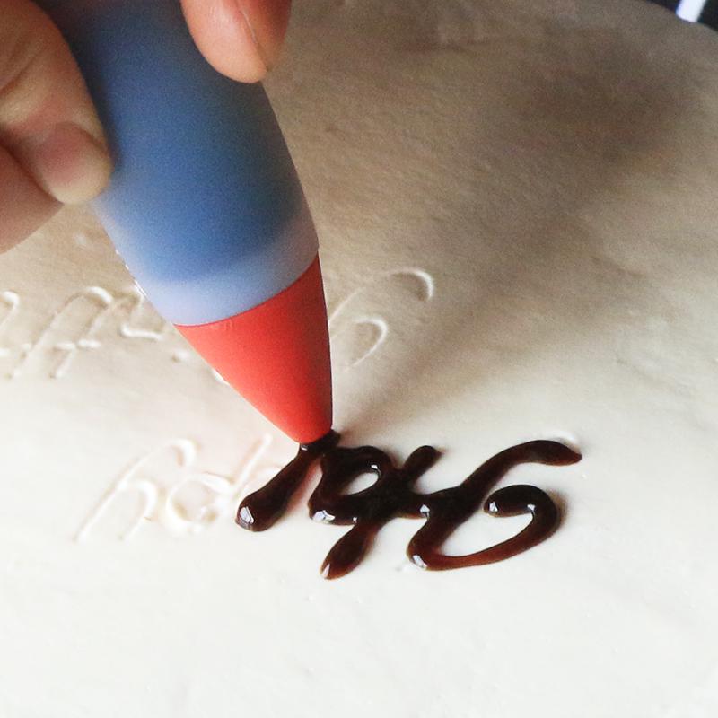 Silicone Food Writing Pen Chocolate Decorating Tools Cake Mold Cream Cup Cookie Pastry Nozzles