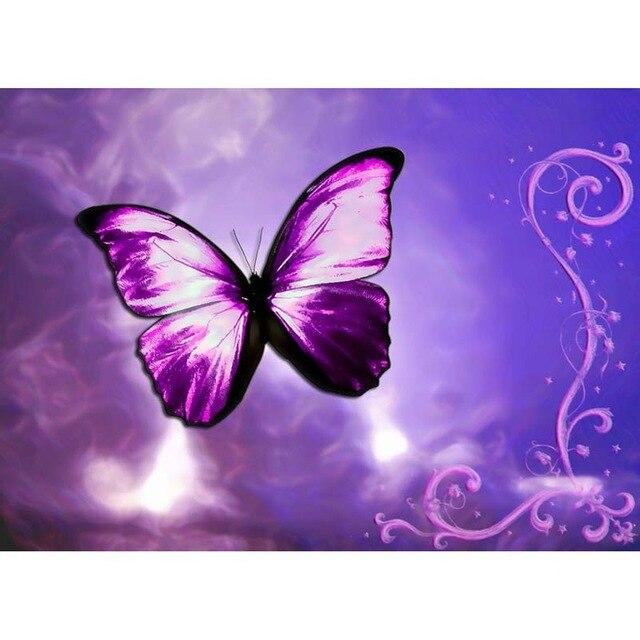 DIY Diamond Painting 5D Colourful Butterfly Full Round/Square Landscape Diamond Embroidery Rhinestone Picture Diamond Art Kit