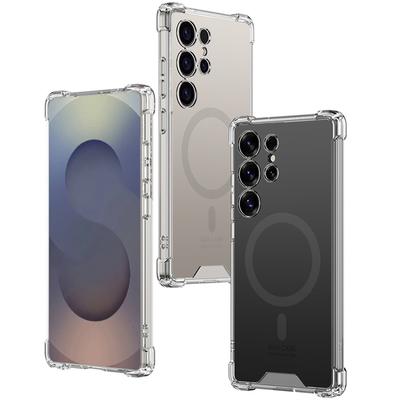 Nový model vhodný pro Samsung S25ultra Magnetické ochranné pouzdro Airbag AG Průhledné Bezdrátové nabíjení Ochrana proti pádu Ochranné pouzdro s otvorem pro sperma