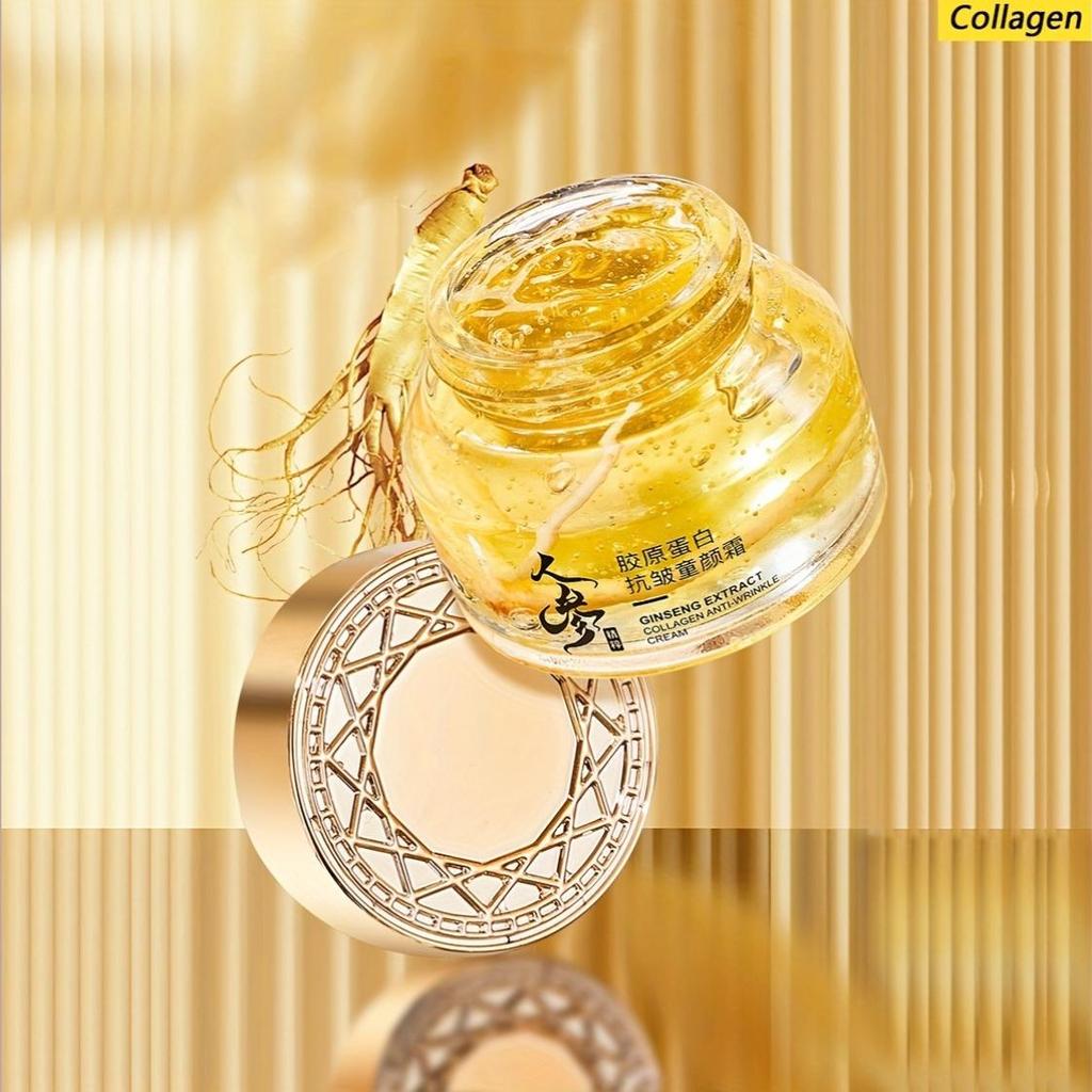 Collagen Ginseng Moisturizing Firming Cream, Hydrating Without Drying, Firming Skin, Anti-Aging Skincare,Make Skin Younger-Looking