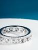 Dewdrop Diamond Ring Crown Shining 18K True Gold Electroplated Coating Full body 925 sterling silver Full of Elegance