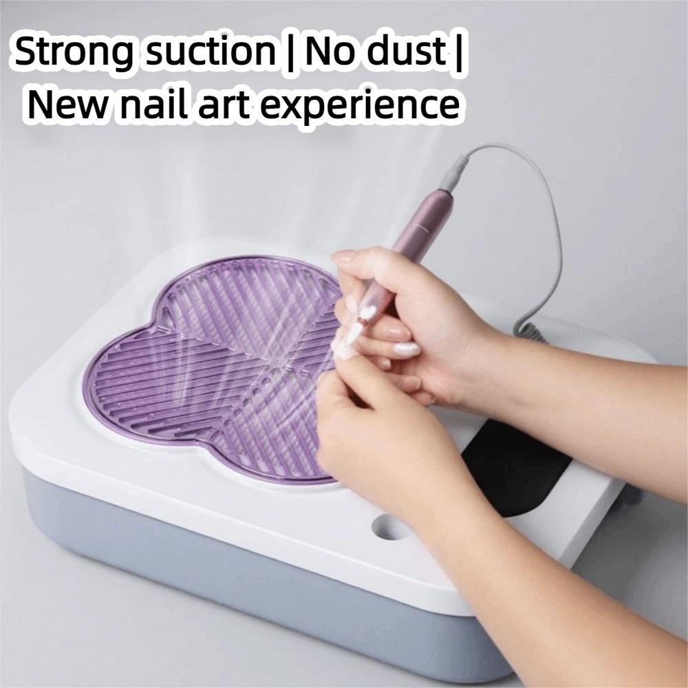 UV Lamp 3-in-1 Nail Vacuum Cleaner Powerful Suction LED Nail Lamp  Nail Polish Application