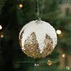 8Cm Foam Sequin Christmas Balls Shatterproof Colorful Hanging Ornaments For Xmas Tree Decorations Party Home Holiday Decor