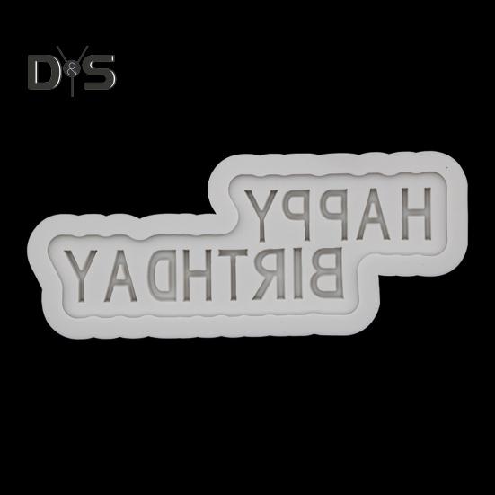 Flexible Happy Birthday Mold Easy Demoulding Durable Happy Birthday Cake Mold Baking Tool