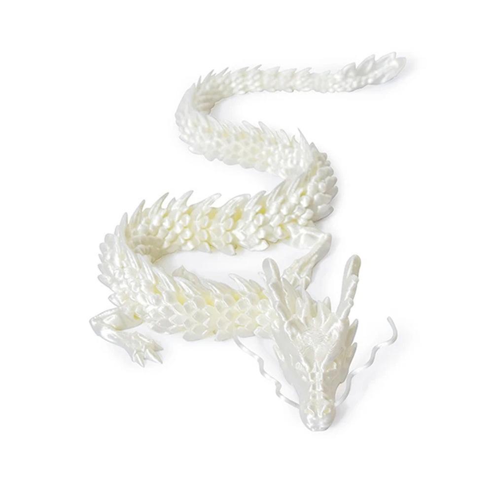 120/180cm Exquisite Chinese Dragon 3D Printed Flexible Joints Figurine for Desk Car Office Decor Plants Landscaping Decoration