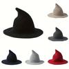 Microfiber Knitted Witch Hat for Halloween, Christmas, Anniversary, and Party – Dry Clean Only