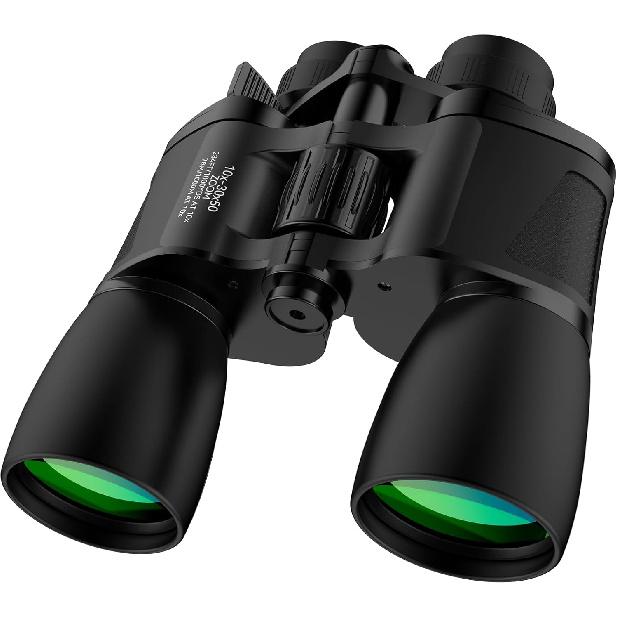 MLight 10-30X50 Zoom Binoculars for Adults, High Powered Military Binoculars for Bird Watching, Hunting, Outdoor, Hiking, Concerts Large