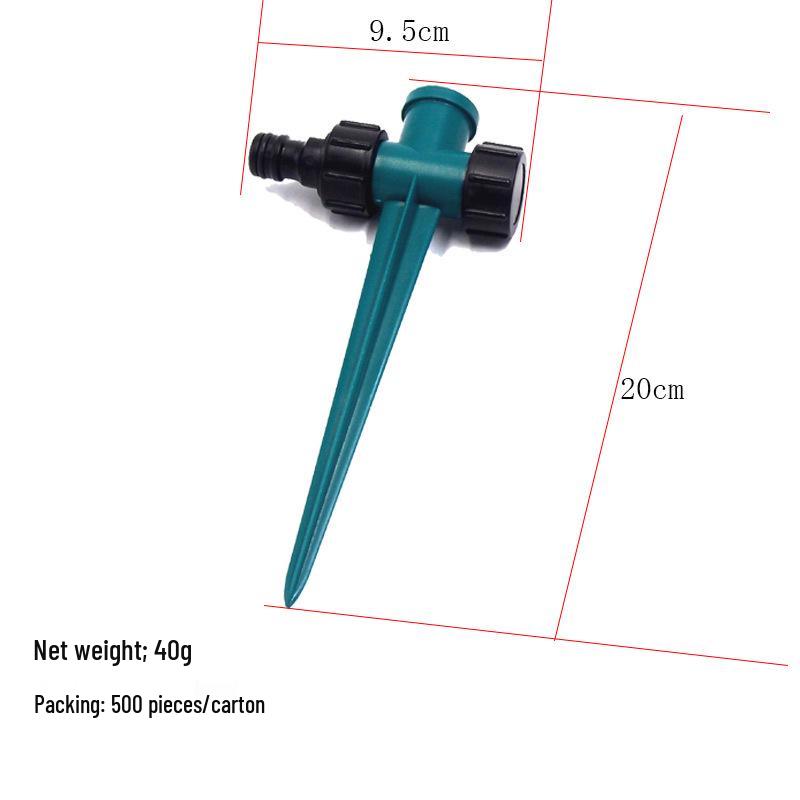 Horticultural Tripod Sprinkler: Large Round Rotating Nozzle for 360° Irrigation and Concrete Curing.