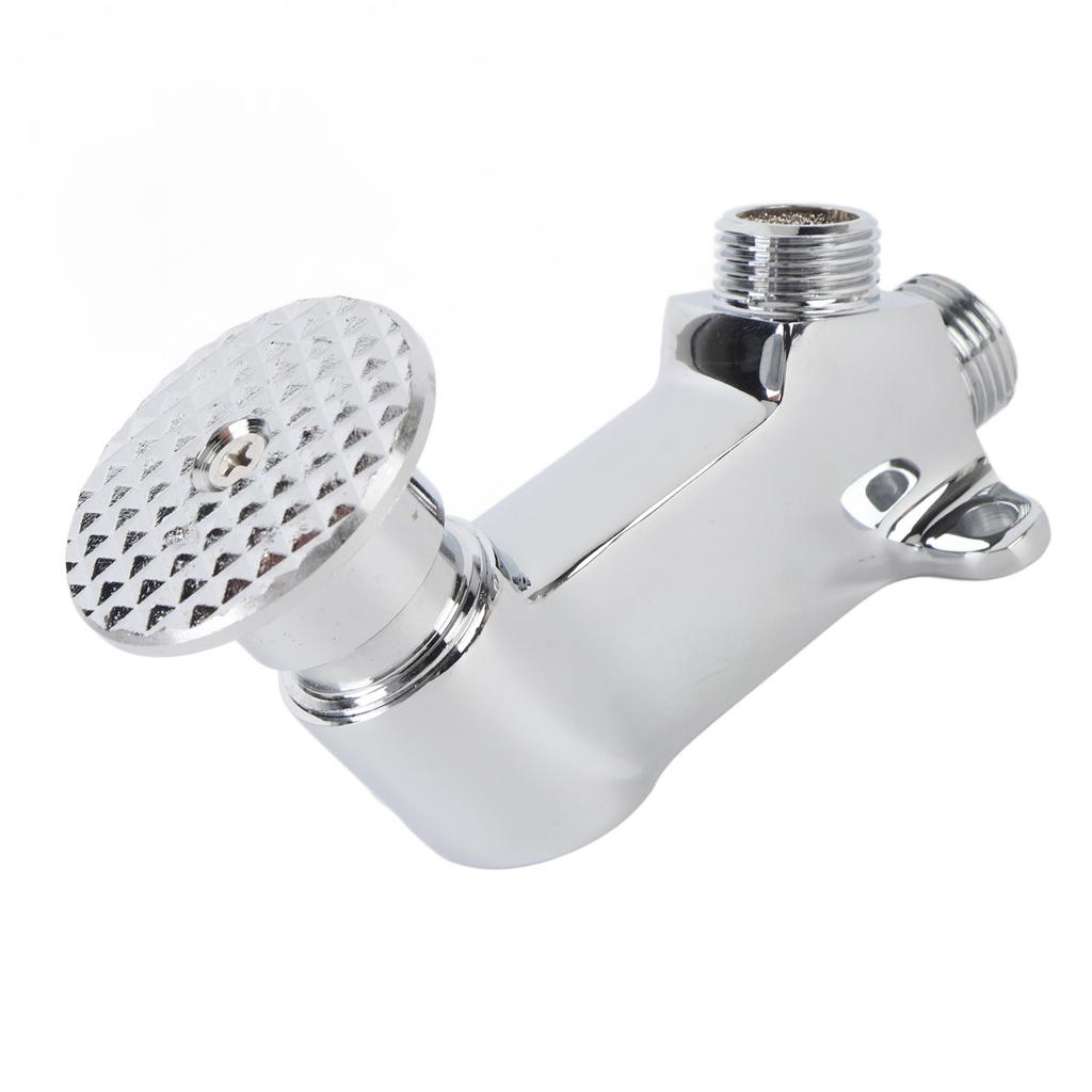 Foot Pedal Valve for Faucet Singe Foot Pedal Water Valve Touchless Pedal Valve for Basin Water Tap Bathroom Basin Faucet Round
